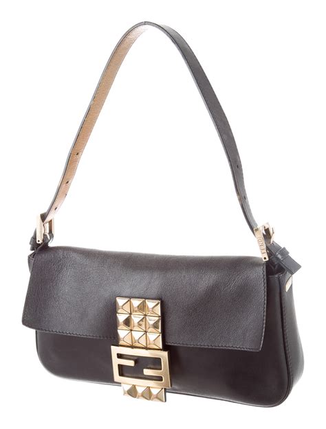 fendi studded baguette|genuine Fendi baguette.